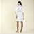 Robe Feminino Curto Cetim Off White Rendado - Imagem 5