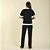 Pijama Feminino Manga Curta Preto com Off White - Imagem 3