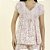 Pijama Feminino Gestante Roses com Renda - Imagem 2