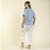 Pijama Feminino Pantacourt Plus Size Azul Sereia - Imagem 3
