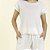 Pijama Feminino Capri Canelado Off White com Bolso - Imagem 2
