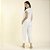 Pijama Feminino Capri Canelado Off White com Bolso - Imagem 3