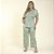 Pijama Feminino Capri Plus Size Filete Green - Imagem 1