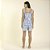 Short Doll Regata Floral Azul Delicate - Imagem 4
