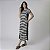 Vestido Midi Listrado Preto e Branco - Imagem 1