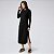 Vestido Midi Canelado Balance Style Preto - Imagem 1