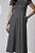 Vestido Midi Balance Style Listrado Cinza - Imagem 4