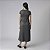 Vestido Midi Balance Style Listrado Cinza - Imagem 5