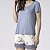 Pijama Feminino Curto Azul e Jardim Blue - Imagem 2
