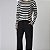Pijama Feminino Longo Listrado e Preto - Imagem 2