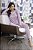 Pijama Feminino Longo Cashmere Rosa com Renda - Imagem 5