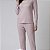 Pijama Feminino Longo Cashmere Rosa com Renda - Imagem 2