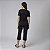 Pijama Feminino Capri Preto com Renda - Imagem 4