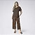 Pijama Feminino Capri Plus Size Onça Brown - Imagem 1
