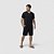 Pijama Masculino Curto Preto com Bolso - Imagem 1
