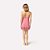 Camisola Curta de Alça Rosa Blush com Renda no Tom - Imagem 3