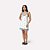 Camisola Curta Plus Size de Alça Blue Garden com Renda - Imagem 1