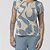 Pijama Feminino Plus Size Capri Azul com Estampa Flow - Imagem 2