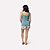 Short Doll Plus Size Regata Azul com Estampa Flow - Imagem 3