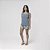 Short Doll Plus Size Regata Azul com Estampa Flow - Imagem 1