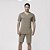 Pijama Masculino Curto Listrado Castanho - Imagem 2