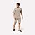 Pijama Masculino Curto Listrado Castanho - Imagem 1