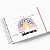 Livro do Bebê Personalizado - Arco Íris Minimalista Menina - Imagem 1