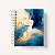 Planner Basic 2025 Capa Personalizada Abstrato Azul - Imagem 1
