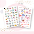 Cartela de Adesivos Love Paper - Imagem 1