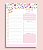 Planner diário de mesa - Floral - Imagem 1