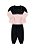 Conjunto feminino casaco e calça em pelinhos - Imagem 1