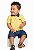 Conjunto camisa polo e bermuda em chambray - Imagem 1