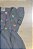 Vestido em chambraya jeans estampa corações - Imagem 2
