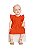 Vestido em laise vermelho - Imagem 1