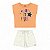 Conjunto camisa em meia malha com paetes reversíveis e shorts em moletinho - Imagem 1