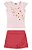 Conjunto blusa em cotton e shorts saia em tricoline - Imagem 1