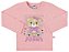Blusa manga longa ursinho rosa - Imagem 1
