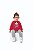 Conjunto moletom e legging molecotton na cor pimenta - Imagem 1