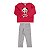 Conjunto moletom e legging molecotton na cor pimenta - Imagem 2