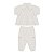 Conjunto feminino em moletom com detalhes florzinhas - Imagem 1