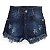 Shorts jeans feminino - Imagem 1