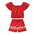 Conjunto blusa e shorts em cotton maquinetado - Imagem 2