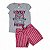 Conjunto feminino estampa interativa gatinha feliz - Imagem 1