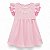 Vestido em cotton maquinetado rosas - Imagem 2