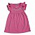 Vestido em cotton maquinetado rosas - Imagem 1