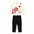 Conjunto moletom estampa oncinha cor marfim e legging preta - Imagem 1