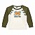 Camiseta manga longa estampa tigre off white - Imagem 1