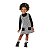 Salopete em tweed e blusa em cotton - Imagem 1