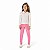 Legging em pelinhos com elastano na cor rosa - Imagem 2