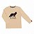 Camiseta manga longa estampa lobo - Imagem 1